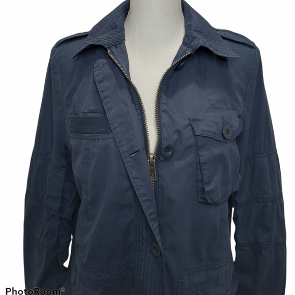 ASOS Four Pocket L/S Utility Zip Front Jacket - Picture 3 of 10